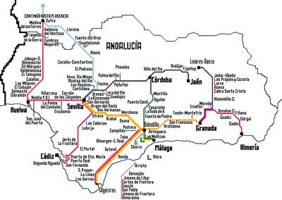 Spanish state-operated railway network
